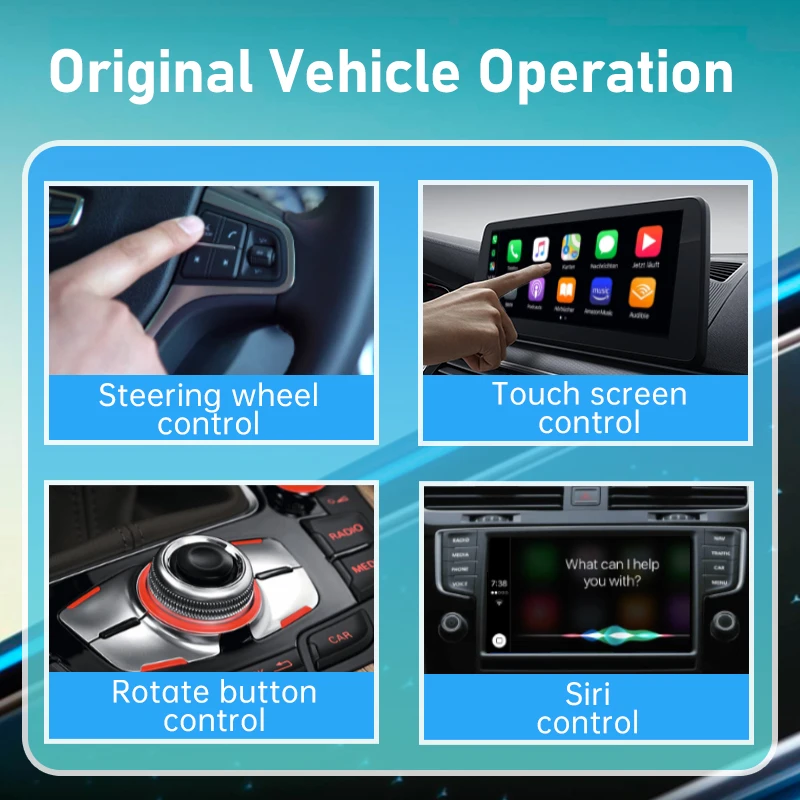 2in1 Wireless Carplay Adapter For iOS CarPlay / Android Auto Wireless Carplay Mini USB