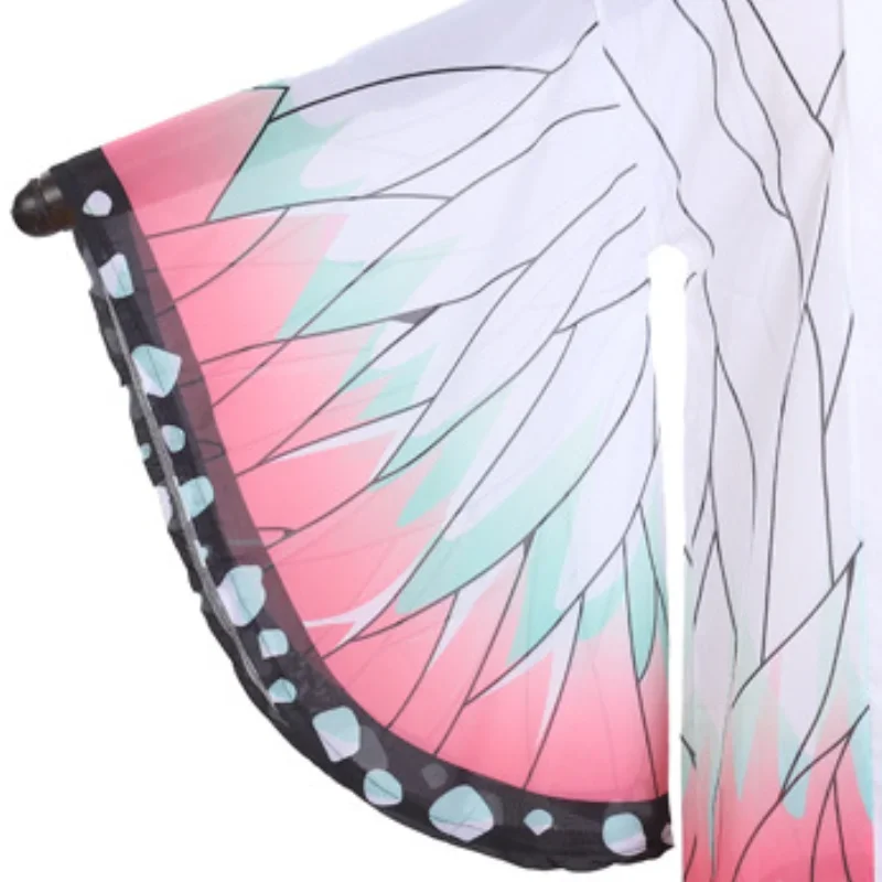 Anime Kochou Shinobu przebranie na karnawał dla kobiet stroje na Halloween kimona w stylu japońskim letni kardigan do pływania