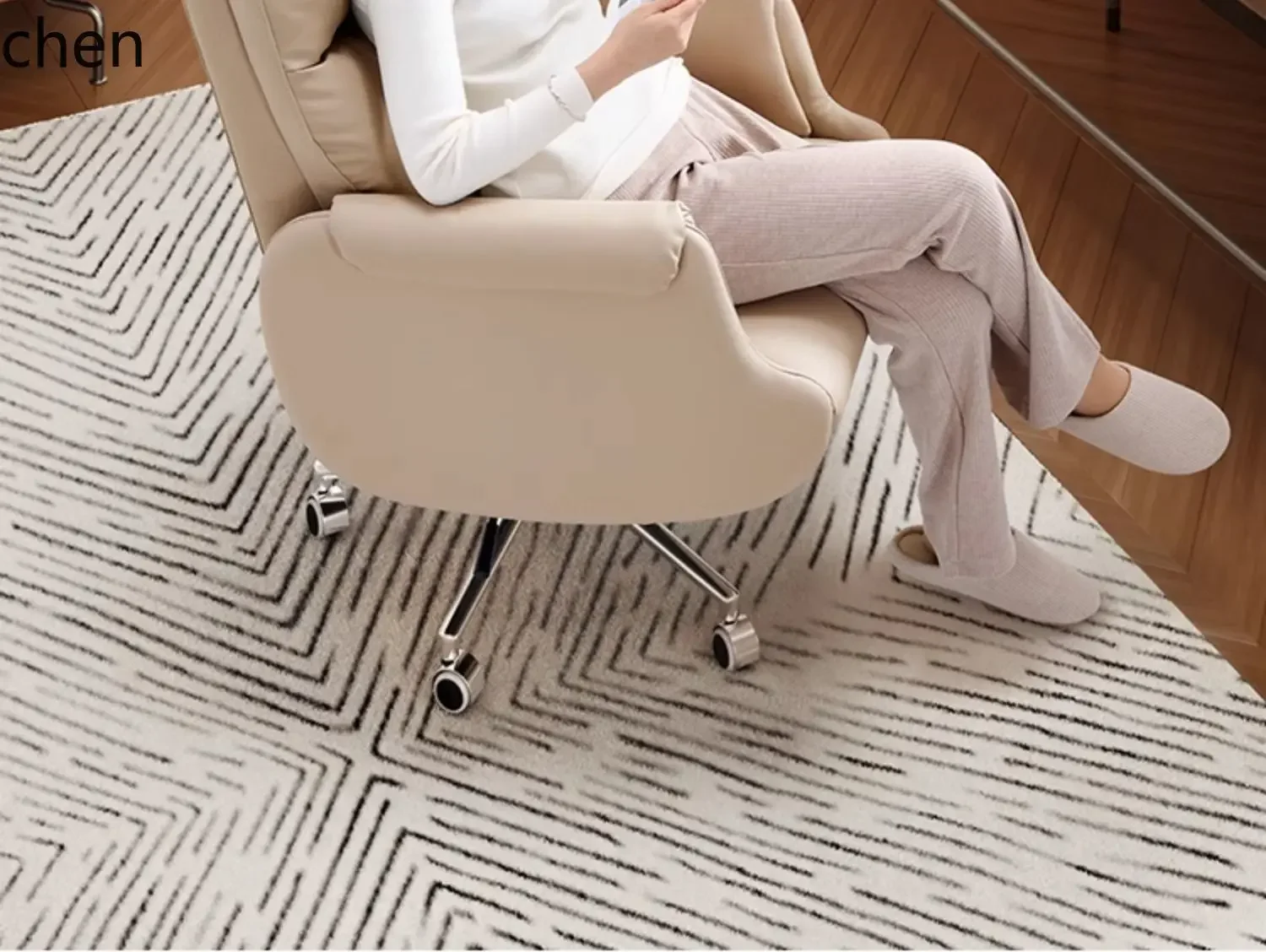 

YZ-1 leather boss chair office chair comfortable sedentary nap reclining seat dual-purpose sofa
