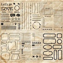 Funny Symbol Silicone Transparent Stamps Seal DIY Diary Album Decoration Scrapbooking Supplies Line Framework Clear Rubber Stamp