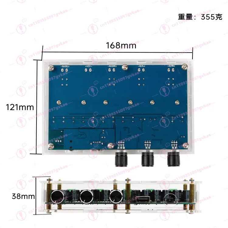 TPA3116D2 Bluetooth 5.0 Digital Power Amplifier Board Quad Channel 2  50W + 2 100W High Definition Double Bass