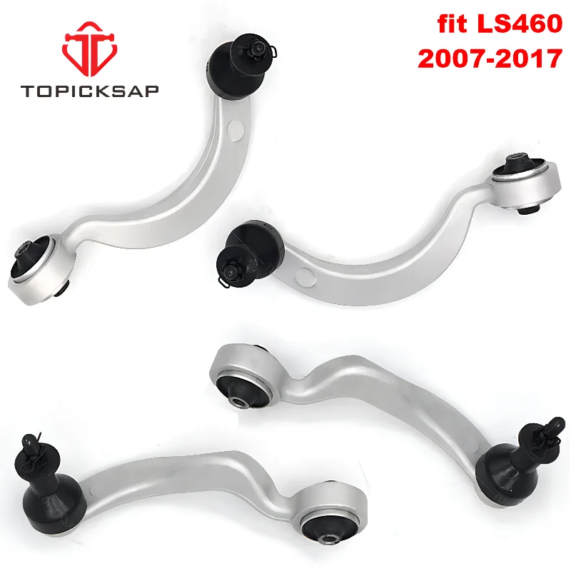 TOPICKSAP Front Upper Forward Rearward Left Right Control Arm 4pcs Kits for Lexus LS460 AWD 2007 2008 2009 2010 2011 2012 - 2017