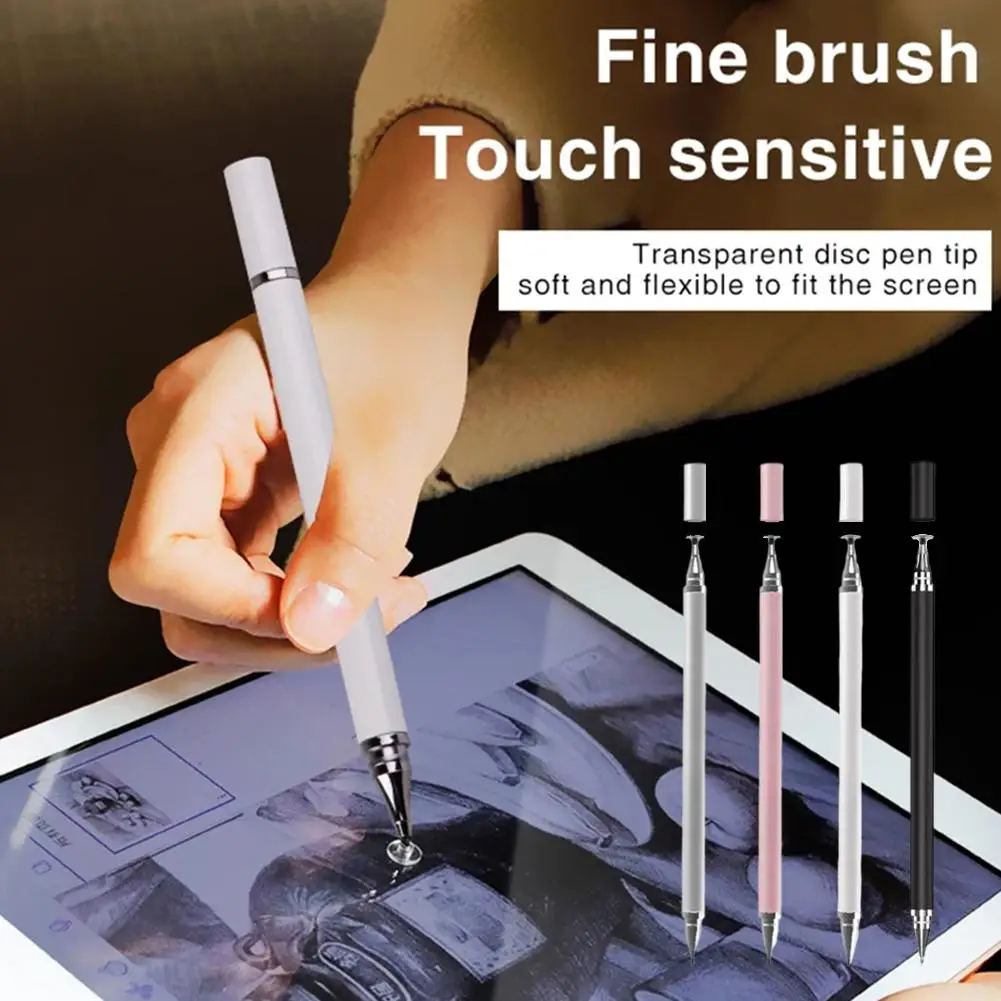 Universele Stylus Pen Voor Android Telefoon Dubbel Hoofd Capacitieve Stylus Pen Voor Het Schilderen Van Notities Bewerken Kantoor L3o7