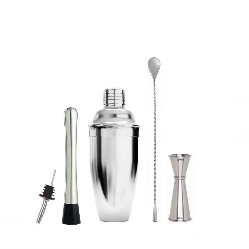 

High Standard Bar Accessories Best Stainless Steel Bar Cocktail Mixer Set Pour Glass Accessories