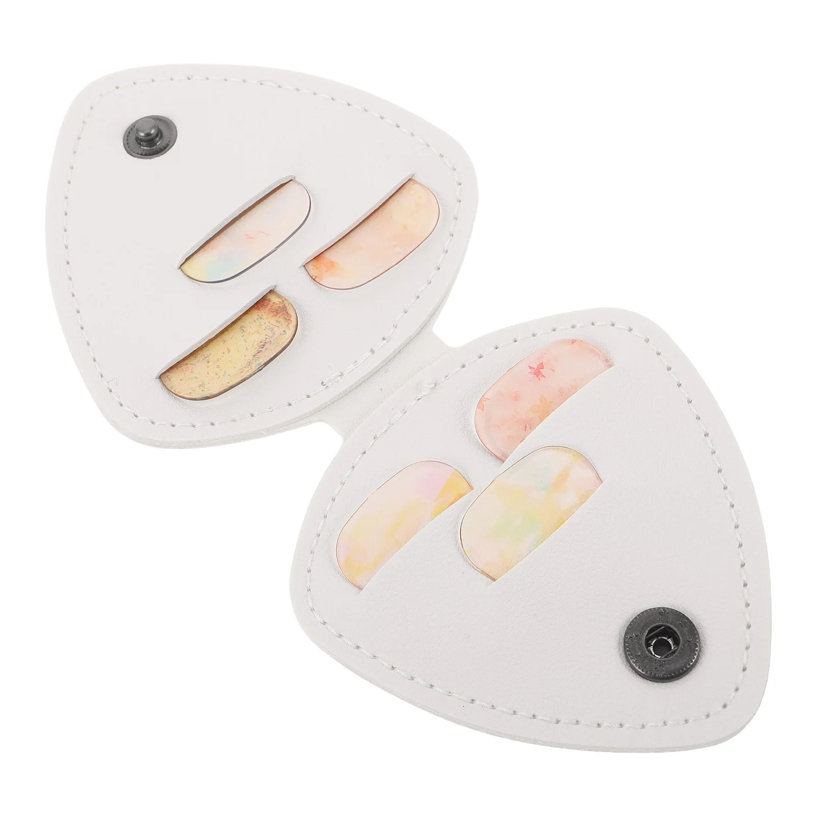 

1Set Guitar Pick Storage Bag with Assorted Thickness Plectrums Clear PU Wallet for Easy Identification Portable Music