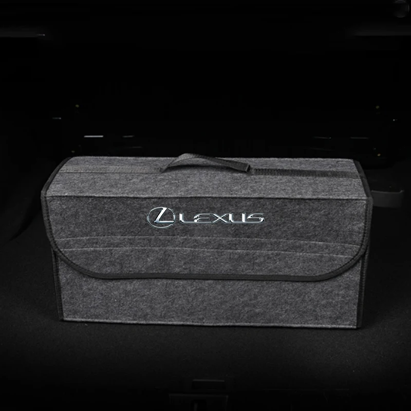 Felt Cloth Car Trunk Storage Box Foldable Organizer For Lexus RX330 IS250 Ct200h ES300h RX350 IS300h NX300h RX400h ES350 Fsport