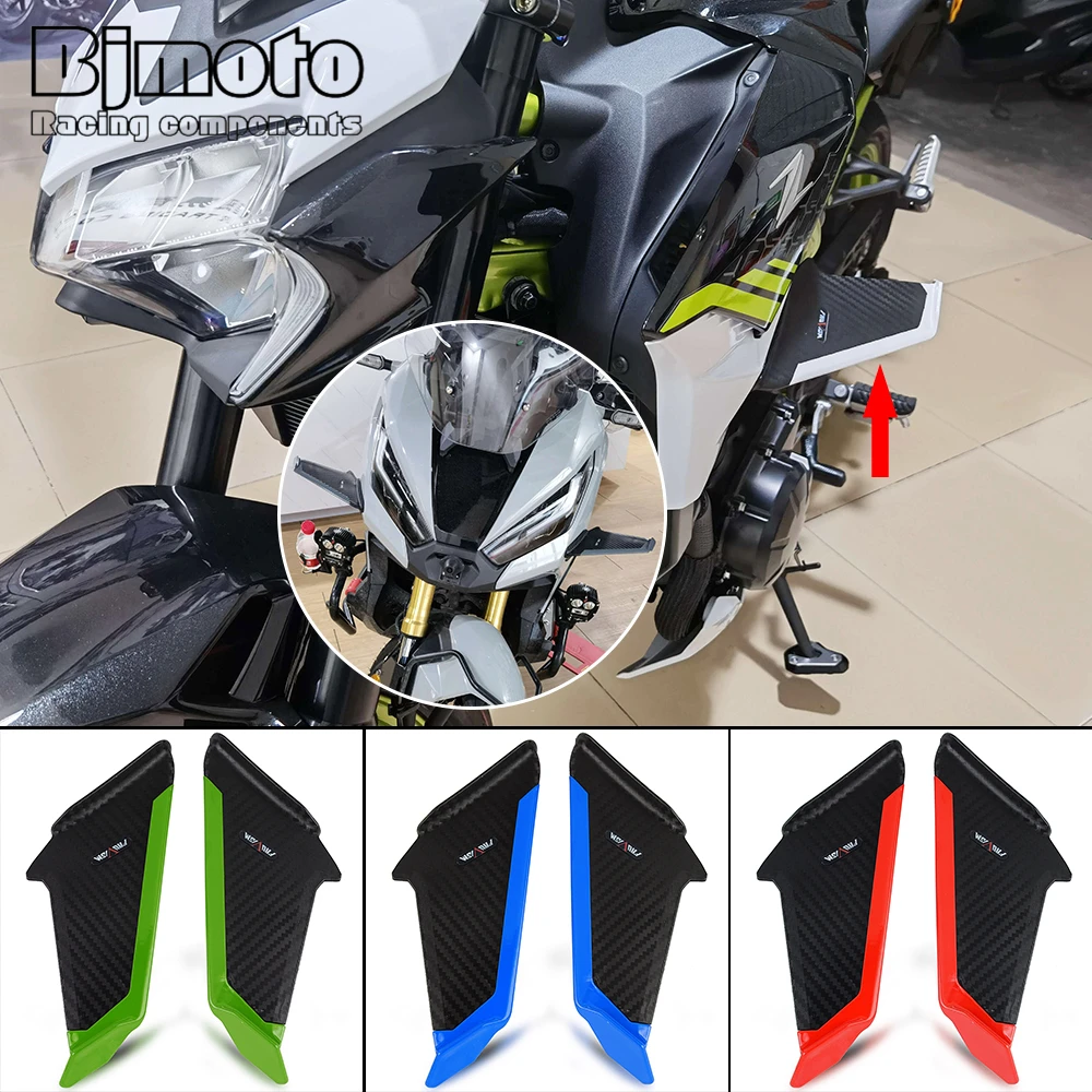 Front Aerodynamic Winglets Side Spoilers Dynamic Fairing Wing Kit For CFMOTO 250 300SR For MV F3-800 F3-675