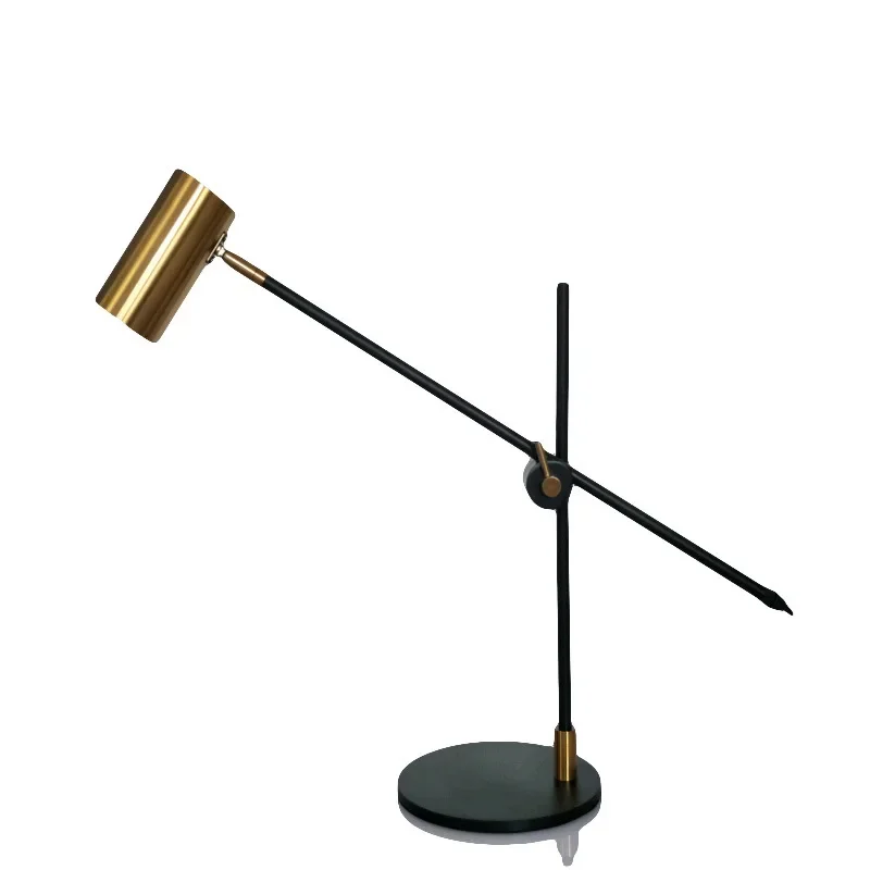 Imagem -06 - Led Long Rod Desk Lamp com Rocker Arm Iluminação Simples Abajur Lamp Nórdico Criativo Decorativo Hotel Sala de Estar Quarto