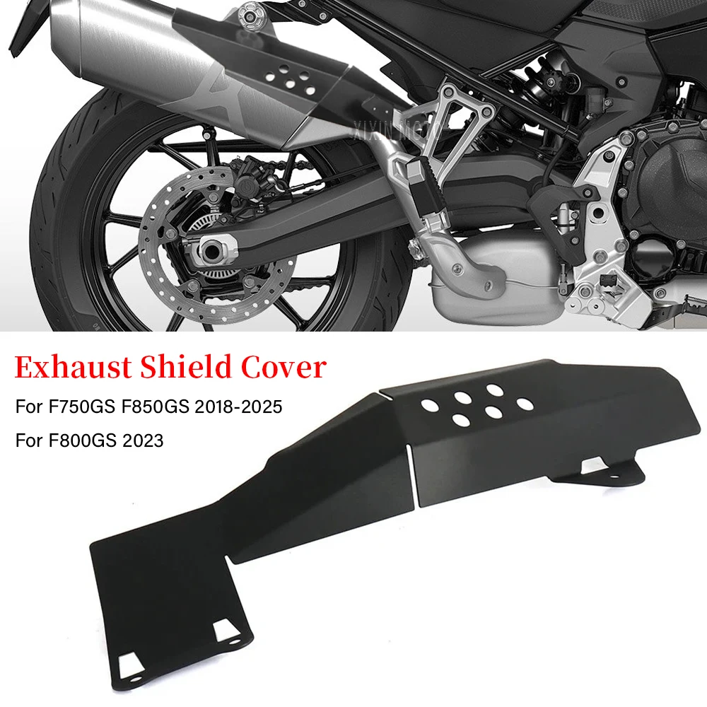 

Для BMW F750GS F850GS 2018-2025 F800GS 2023, защита выхлопной трубы мотоцикла, теплозащитный экран, противоожоговая крышка выхлопной трубы