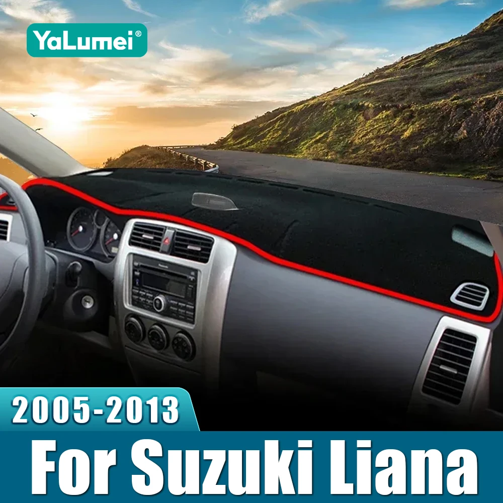 

Для Suzuki Liana 2005, 2006, 2007, 2008, 2009, 2010, 2011, 2012, 2013, крышка приборной панели автомобиля, солнцезащитный козырек, нескользящий коврик, аксессуары для интерьера