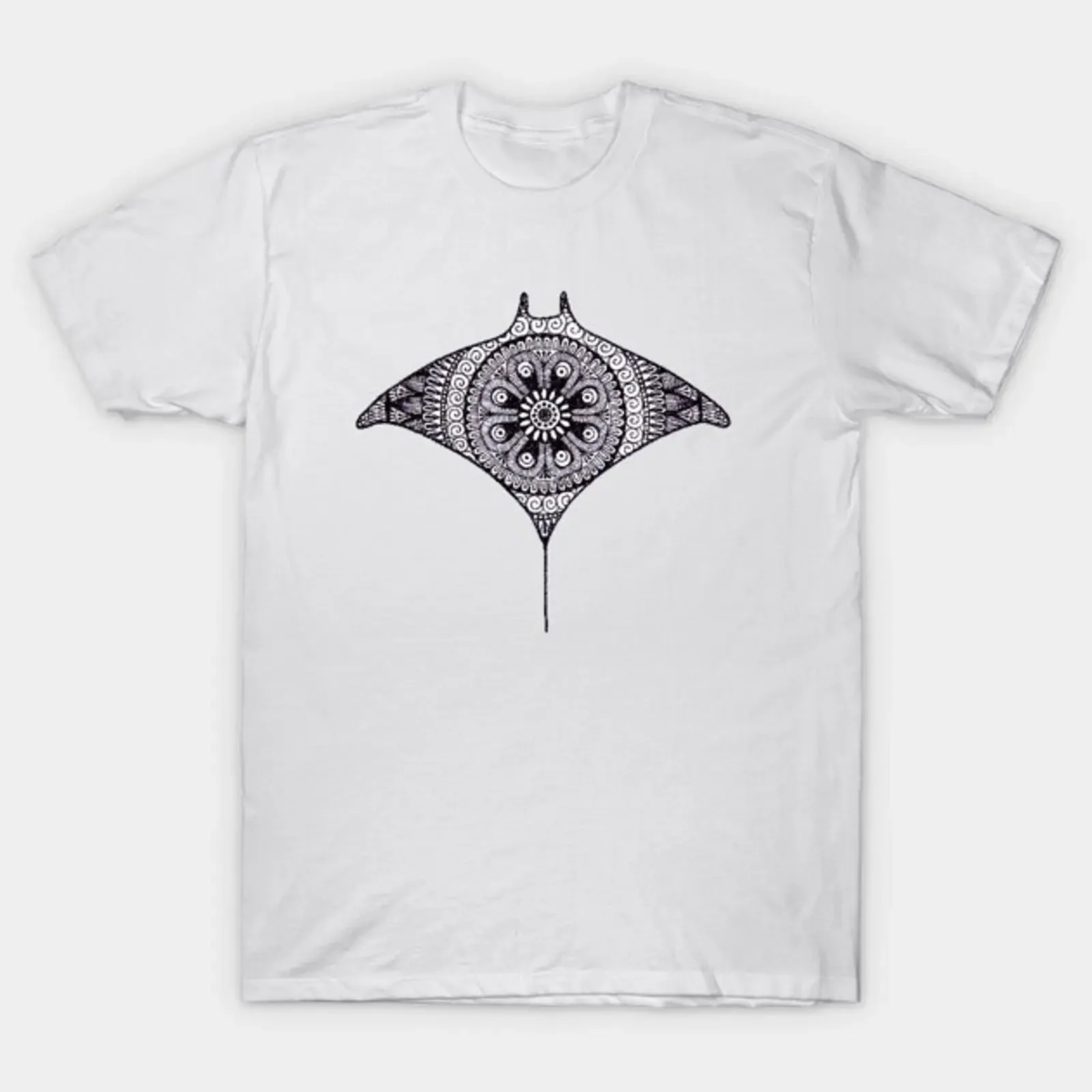 Manta Ray T Shirt vintage Washed Top For Everyday Wear Comfortable Soft Slightly Versatile Stylish graphic fashion homme Unisex