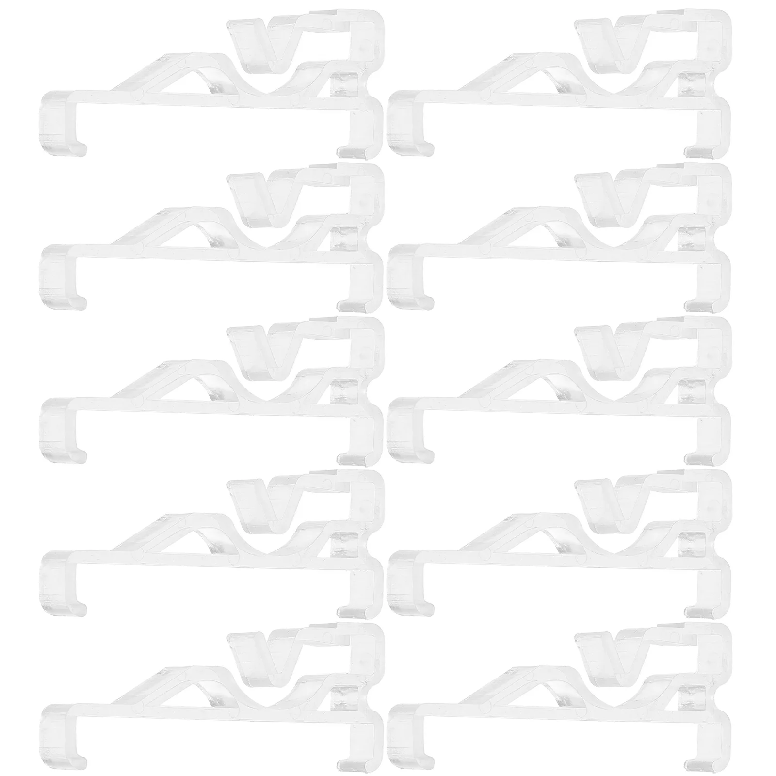 

12Pcs Transparent Valance Clips for 2-Inch Blinds Sturdy Support Elegance Window Treatments Shutter Replacement Parts