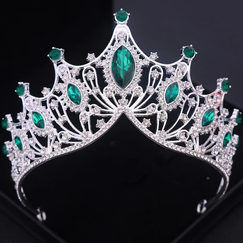 فضي اللون خمر التيراس والتيجان حفلة موسيقية الإكليل للنساء الزفاف إكسسوارات الشعر للعروس مجوهرات Diadem تاج الهدايا