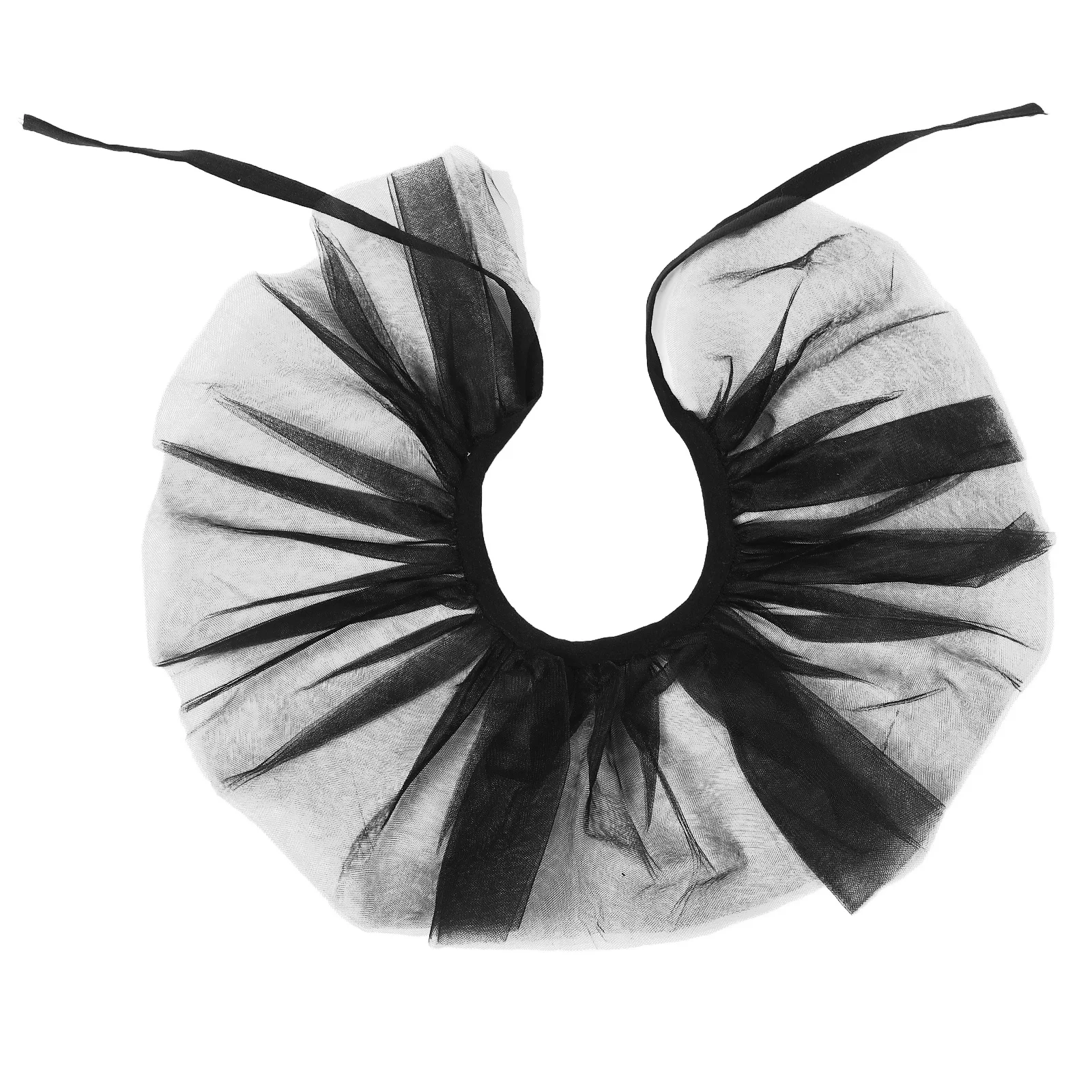 ヴィンテージチュールフリル付きピエロ襟女性装飾ネックショールビクトリア朝ルネッサンスコスチュームアクセサリーハロウィンシアターフリル