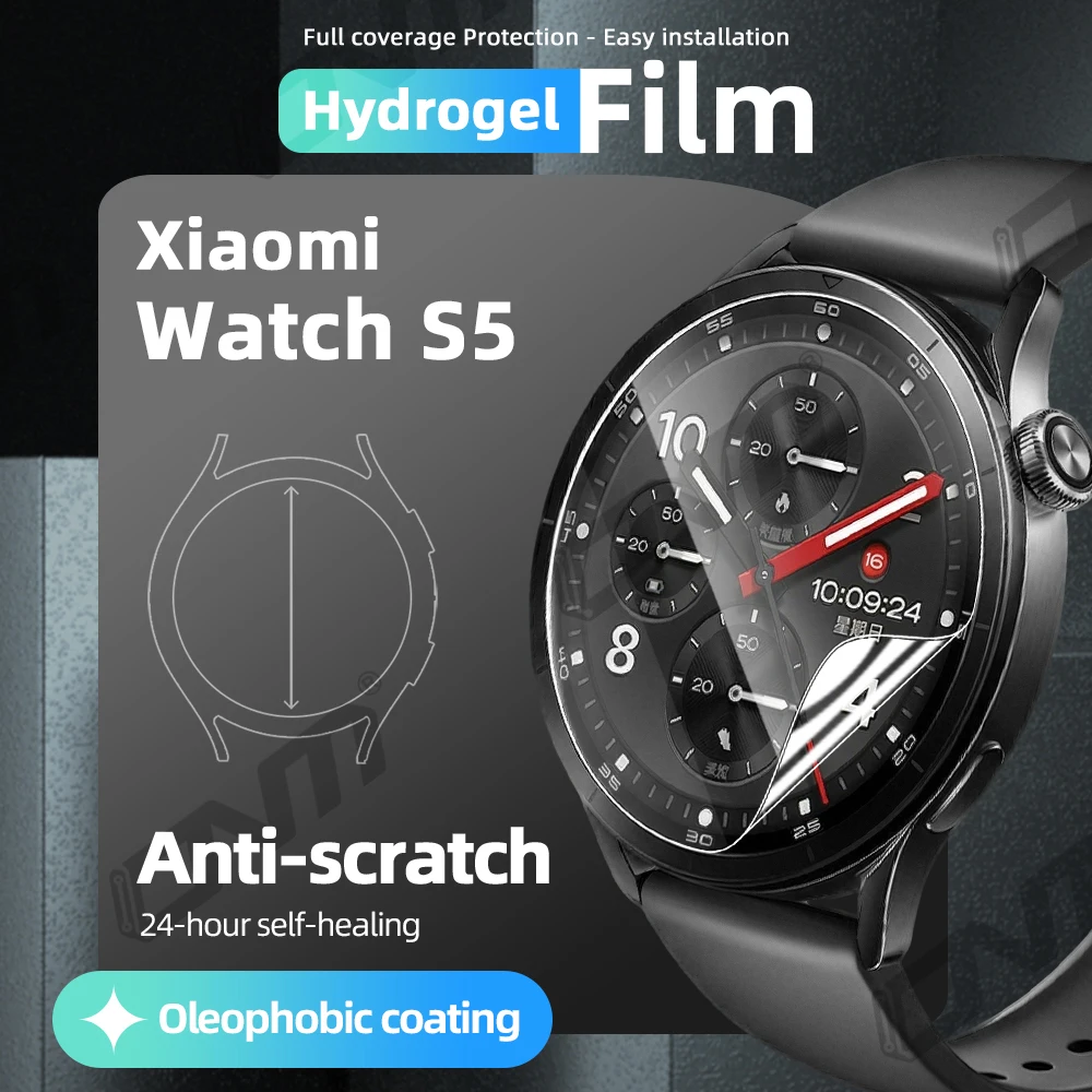 

SOFT Protection Film For Xiaomi Mi Watch S5 46mm Screen Protector Clear HD Flexible Anti-scratch Film Accessories (NOT GLASS)