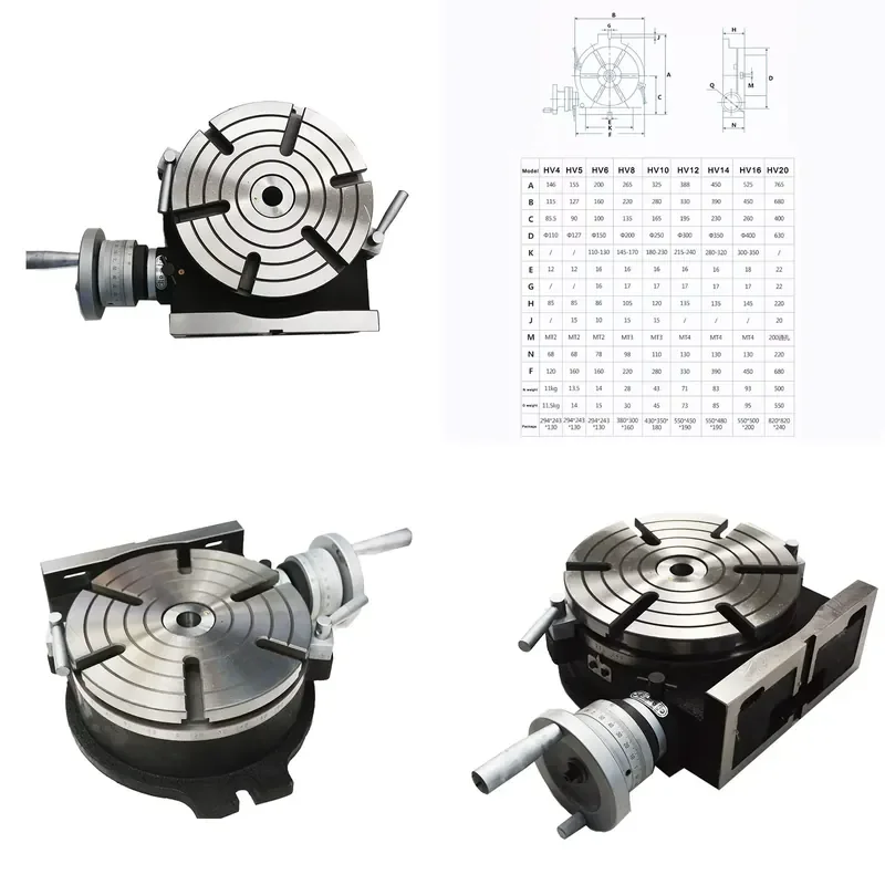 TSL300/HV-12 Horizontal & Vertical Rotary Table Divider for Cnc Milling Drilling Lathe Engraving Machine