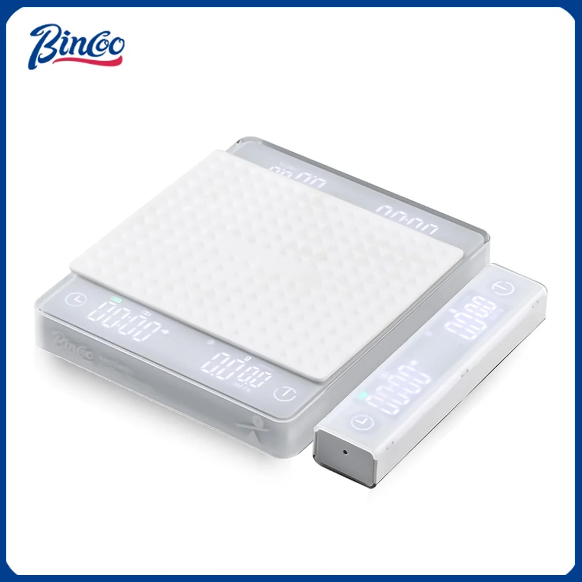 

Bincoo профессиональные весы для кофе, электронные весы, кофейный порошок, точный вес, 0,1 г, разделенный экран, инструмент для бариста
