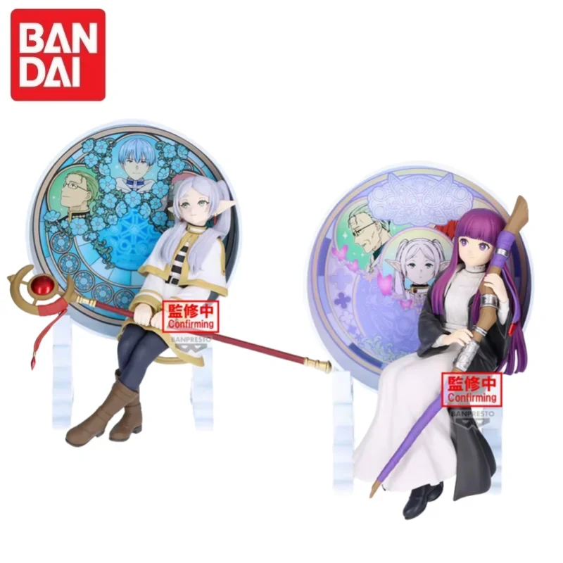 Em estoque original bandai além do fim da jornada glasscape-freren samambaia anime figuras de ação modelo brinquedos ornamento de mesa presentes