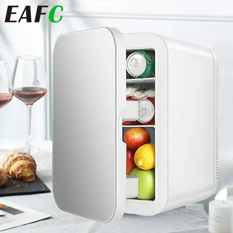 EAFC 6L/20L Mini Car Refrigerator Portable Home Car Cooler Cosmetic Mask Beverage Cooler for Car Van RV Family Camping Travel