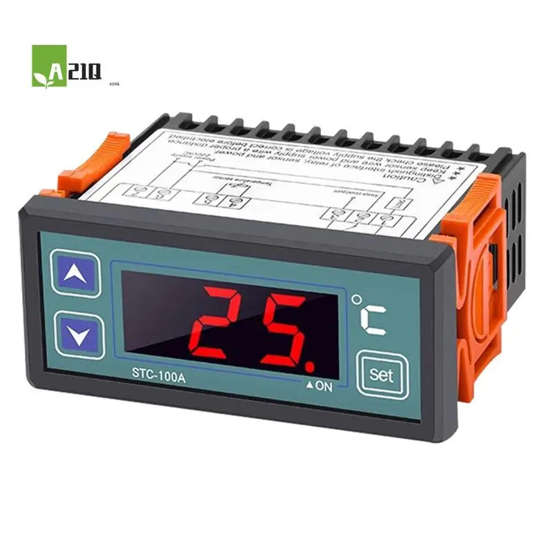 

A21Q -STC-100A Digital Temperature Controller AC220V Intelligent Temperature Regulator Refrigeration Heating Thermostat