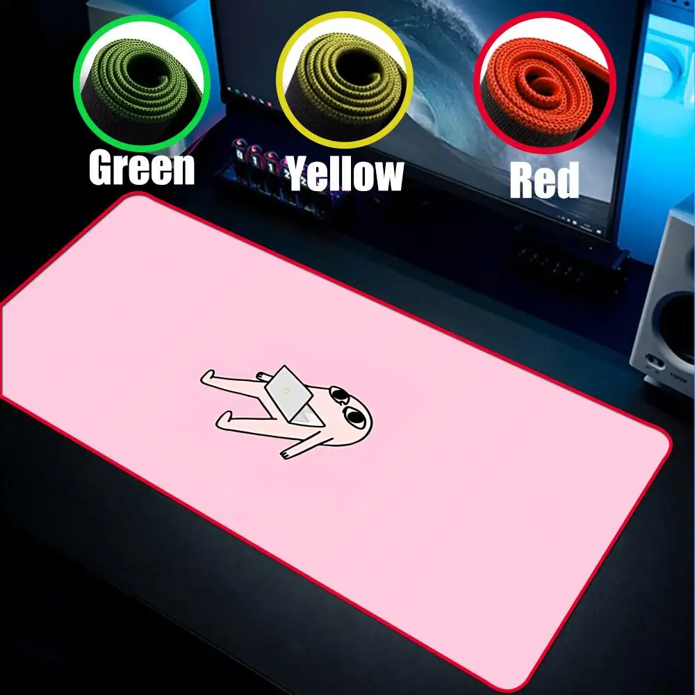 

Super Ketnipz Mouse Pad 90x40cm Red Colorful Lock Edge Pure Natural Rubber Desktop Anti slip Large Mouse Pad