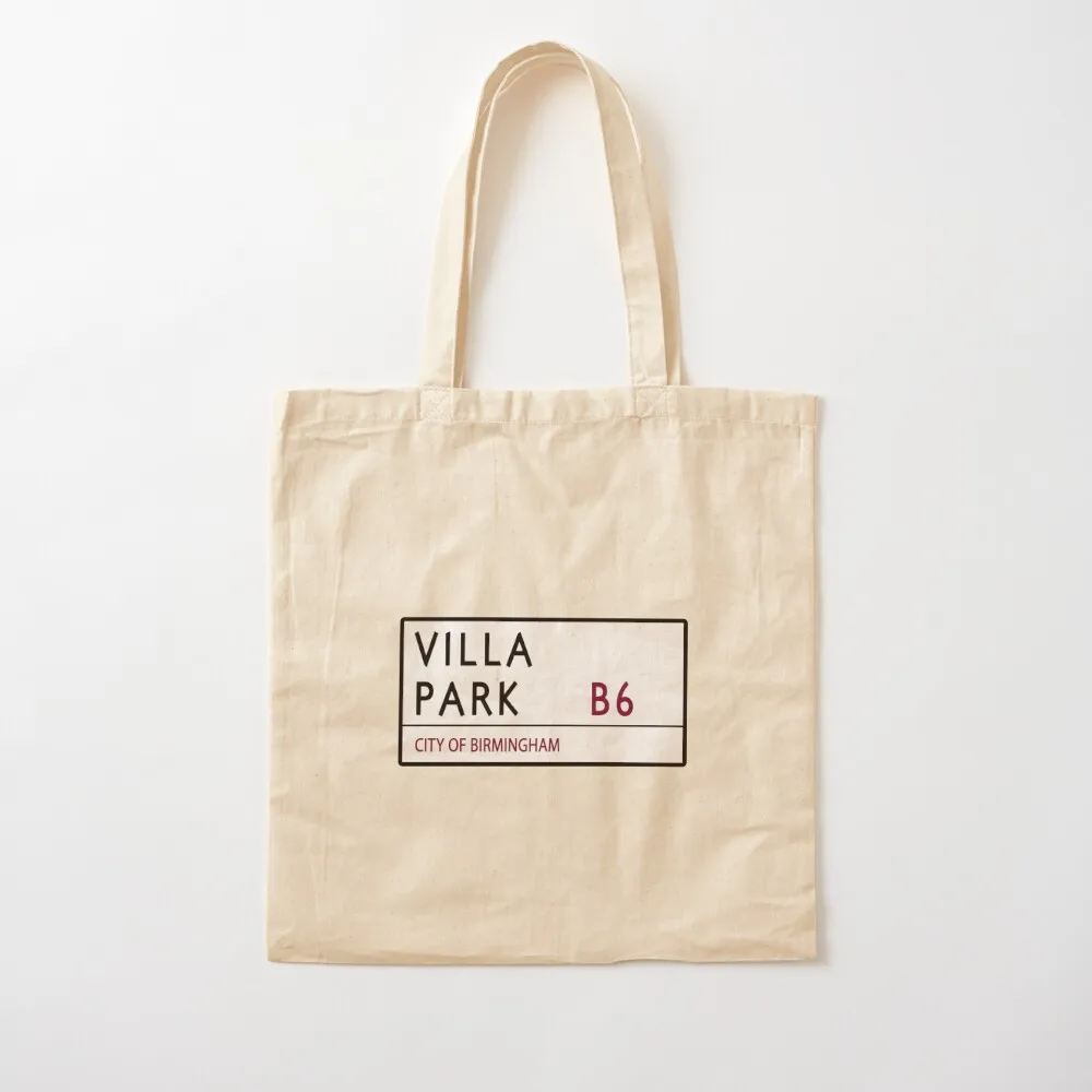 Villa Park Road Sign Tote Bag tote bag women Woman shopper bag supermarket folding Handbags women