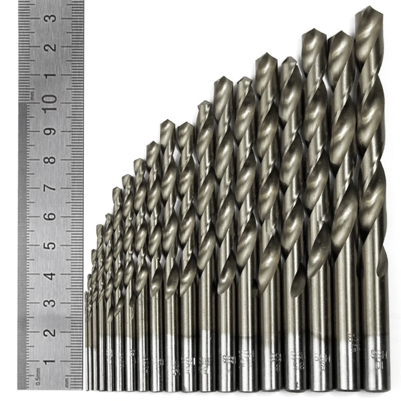 51 szt. Zestaw wierteł inżynieryjnych Hss 1 - 6 mm w zwiększaniu 0,1 mm