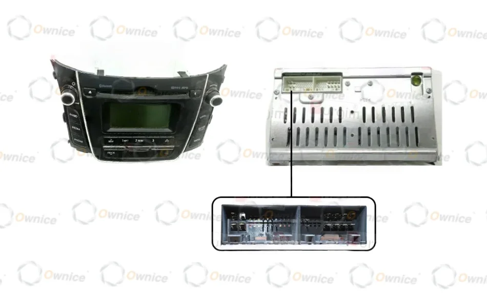 Ownice 2 Din Car Radio Frame for Hyundai I30 2 2012 - 2016 Dash Mount Kit Install Panel Radio Mount Power Adaptor Fascia Cable