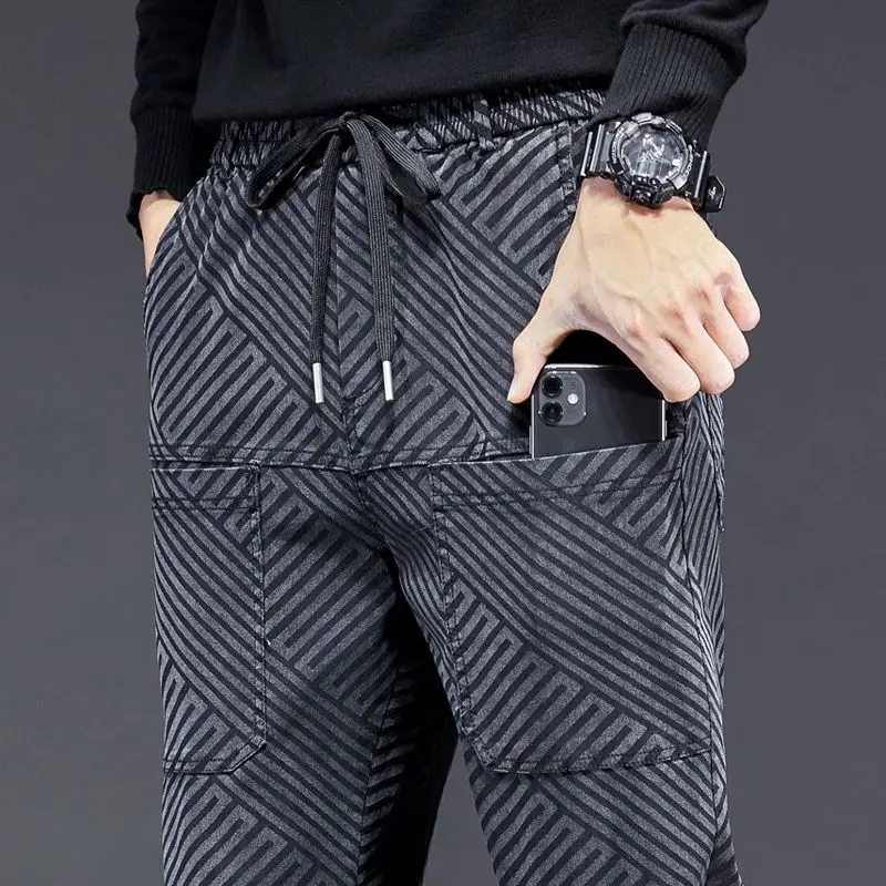 Jeans Men\'s Sweatpants Y2k Cargo Pants Hip Hop Casual Luxury Designer Clothing New Vintage