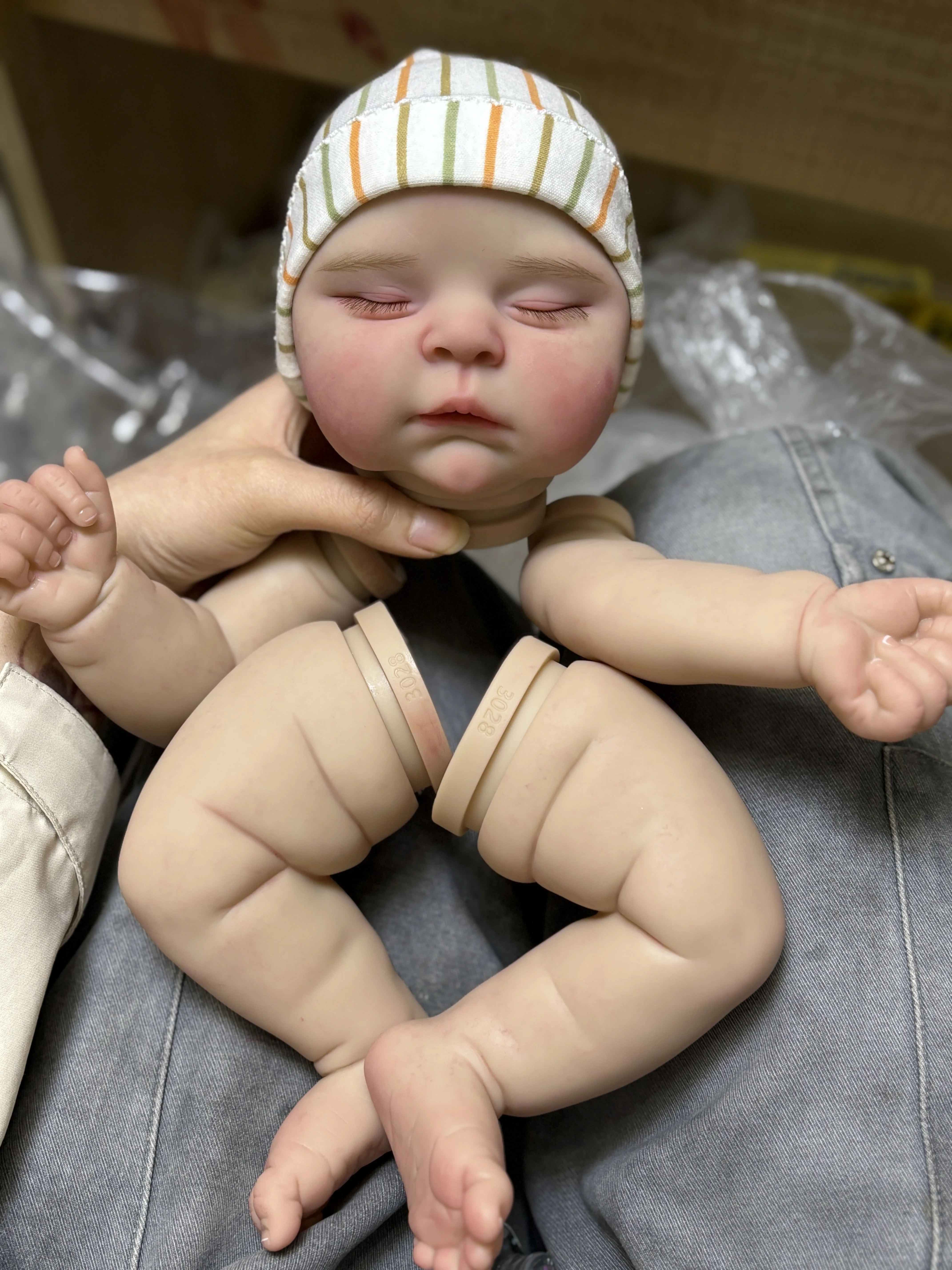 

FBBD Customized Limited Supply 21inch Reborn Baby Peaches Painted Kit DIY Part With Cloth Body Christmas Gift