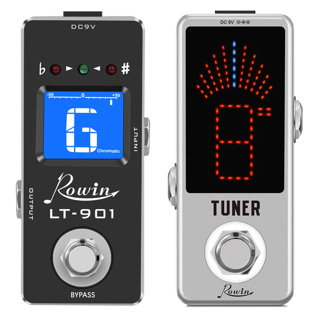 

Rowin LT-910/LT-901 Guitar Tuner Pedal High Precision Guitar Chromatic Tuner Pedal True Bypass Stringed Instrument Accessories