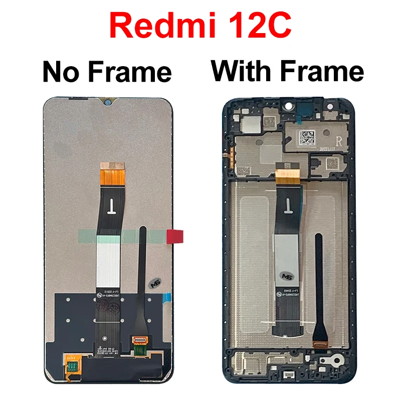 Choice ForXiaomi Redmi 12C LCD 22120RN86G Display Poco C55 Touch Screen Digitizer  For REDMI 12 LCD 22127PC95I Replacement Parts