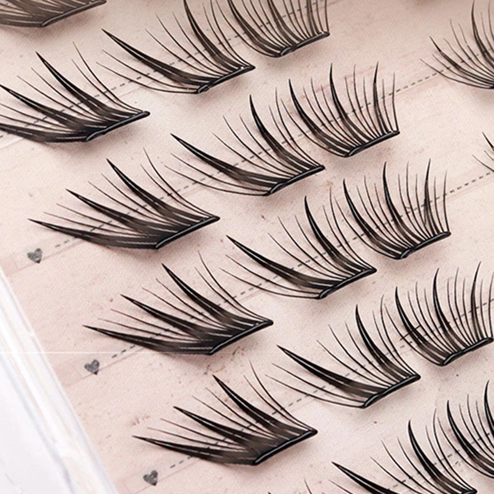 Geen lijm Valse wimpers Natuurlijke Fox-stijl Manga-wimpers gevleugelde individuele wimperextensie Ultradun Zacht 9-13 mm Dagelijkse make-up