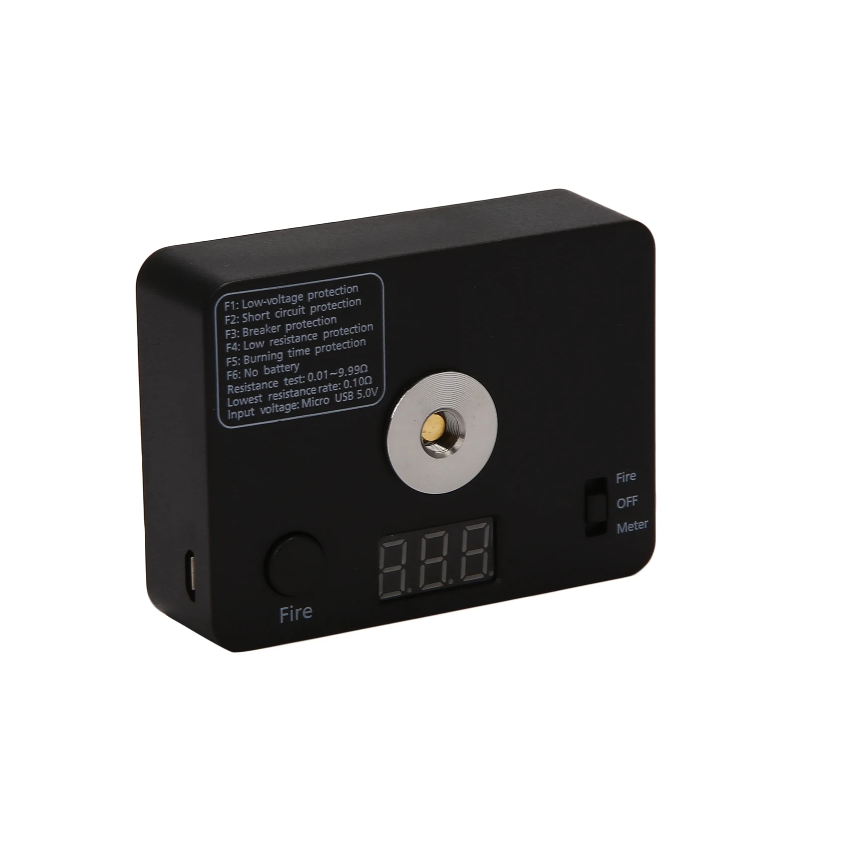 저항 테스터 옴 미터 521 탭 LED 코일 와이어 DIY 도구, E 510 스레드 Rba DIY 탱크용