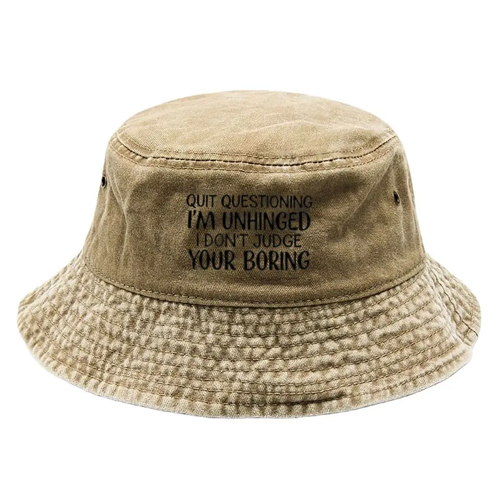 Neuester Trend Einfarbiger Bucket Hat, Hochwertig Atmungsaktiv Leichtgewichtig, Ganzjahres-Reise-Fischerhut für Herren