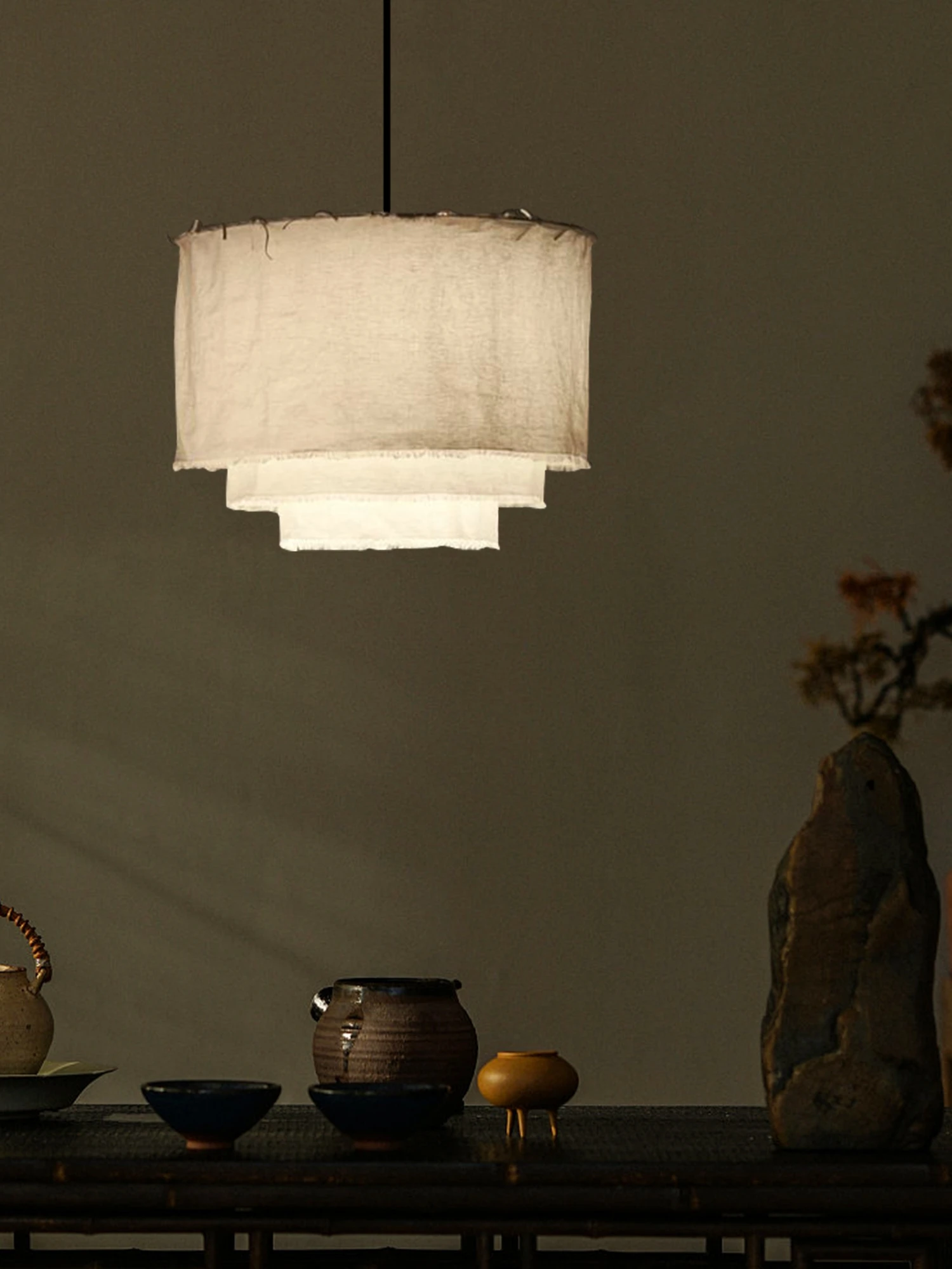 ثريا مطعم على طراز القرون الوسطى الفرنسية طراز وابي سابي مصمم غرفة الشاي بار الإقامة المنزلية فندق غرفة خاصة قماش راقي La