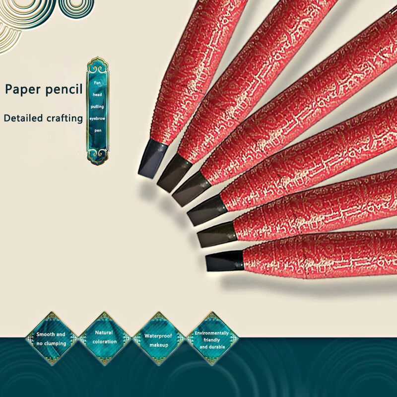 Makeup Eyebrow Pencil Tear Off Pull Line Not Sharpen Need Eyebrow Pencil, Natural Color Rendering,Sweat Proof And Smudge Proof