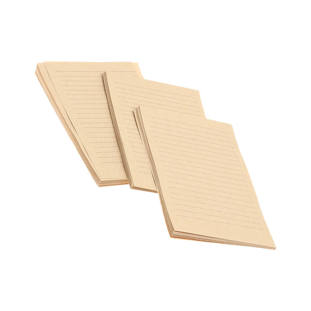 

150 Sheets Retro Kraft Paper Vintage Writing Paper for Holiday Notes Poems Greeting Stationery Retro Stationary