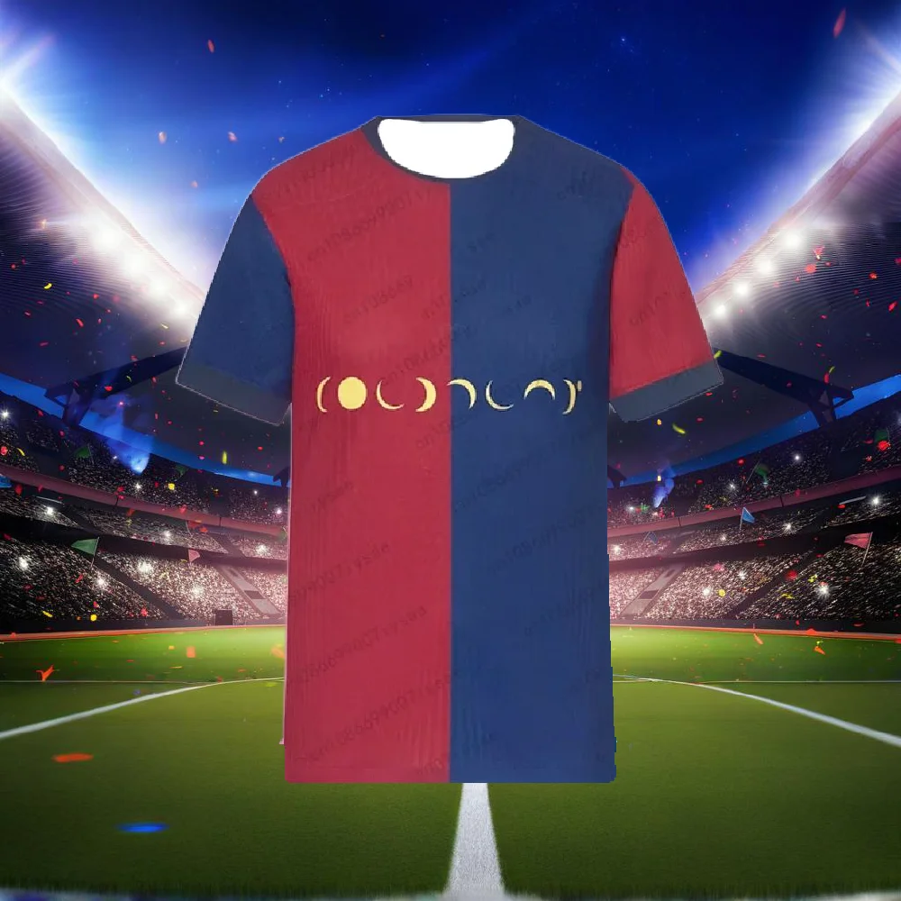 2024-25 Men Women Barcelona Coldplay Moon Music Logo Football Shirt Youth Child Sport Training Uniform Breathable Soccer Jersey