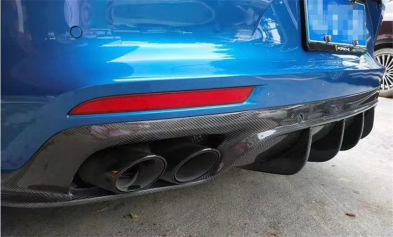 Untuk Porsche Panamera 971 2018 2019 2020 2021 2022 2023 ReaI Kit Spoiler Bibir Belakang Bumper Serat Karbon