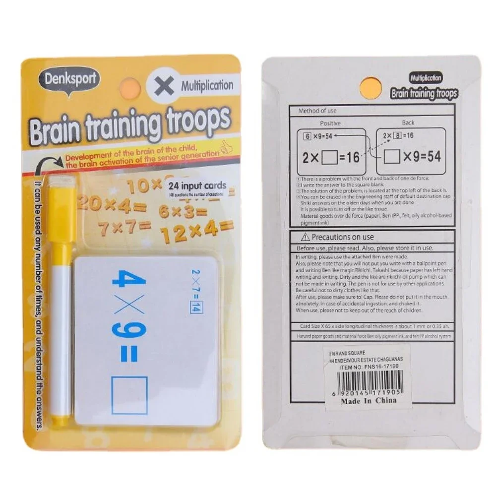 Tarjetas de aprendizaje para niños, tarjeta Flash de matemáticas, suma, resta, multiplicación, división, matemáticas, juguetes educativos para niños, regalos