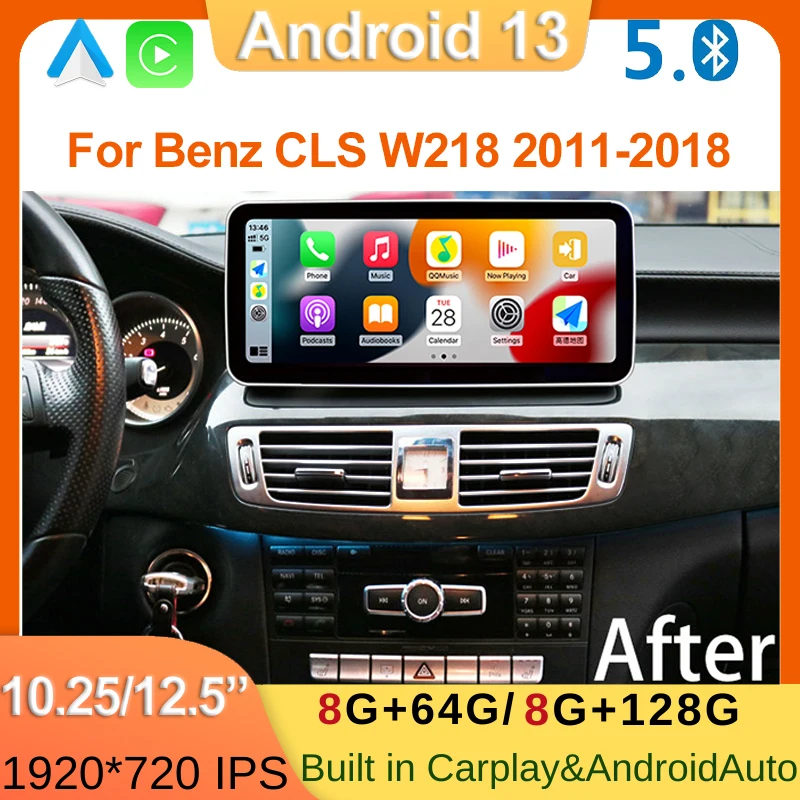 

Android13 Car Video Player For Mercedes Benz CLS Class W218 2011-2017 GPS Navigation Head Unit Auto Radio Stereo CarPlay 4G WIFI