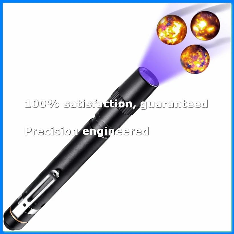 UV Flashlight for UV Glue Curing Light,Rock and Mineral Fluorescent Glowing,AC Leak Detection,Banknote Detection-ABFB