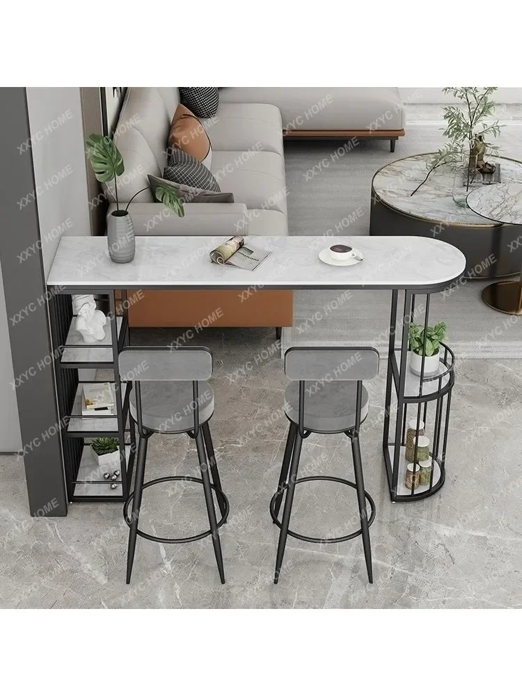 Bar Table and Chairs Bar Table Home Simple Modern Light Luxury Living Room Partition Bar with High Tables and Chairs