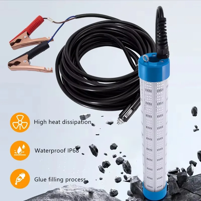 Led Vissen Licht 300 W Waterdicht IP68 AC/DC 27000LM Zalm Vangen Grote Vis Inktvis Boot Vissen licht
