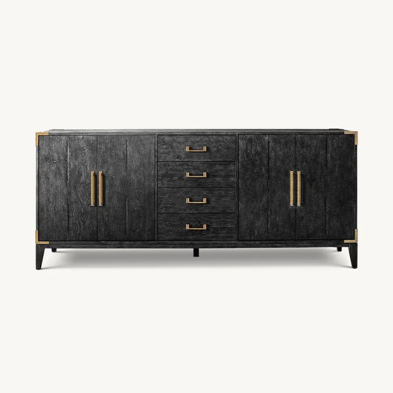 &Modern and Simple Style Home Furniture Solid Wood Storage Cabinet Suitable for Residential Use