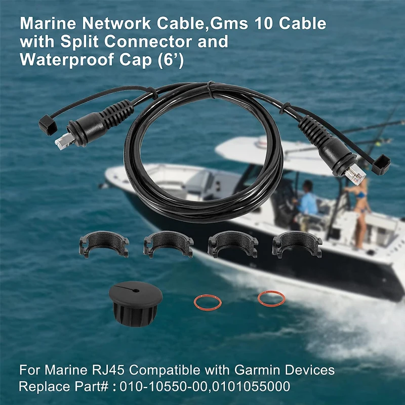 010-10550-00 Marine Network Cable for Marine RJ45 Compatible with Garmin Navigation Screen Devices,Outboard Accessories