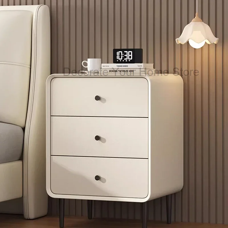 

Unique White Nightstand Wood Cabinet Storage Vanity Table Small Side Cabinet Nightstands Modern Mesitas Para Noche Furnitures