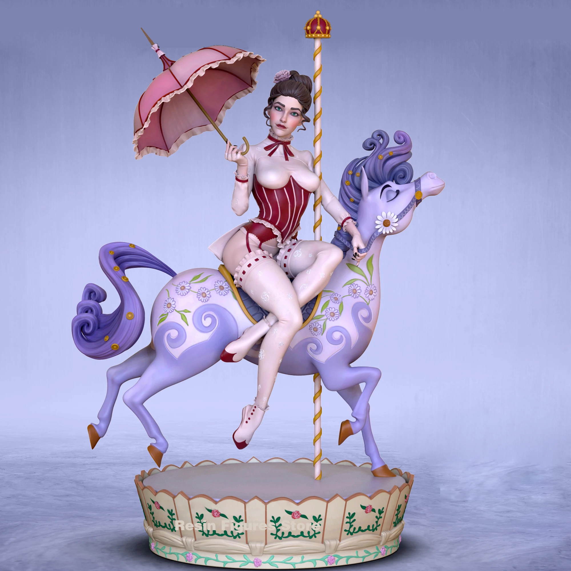 1:24 Beauty Mary Poppins NSFW 3d Printed Model Resin Unpainted Figure Model Kit Miniature Garage Gk Kits Unassembled Diy Toy