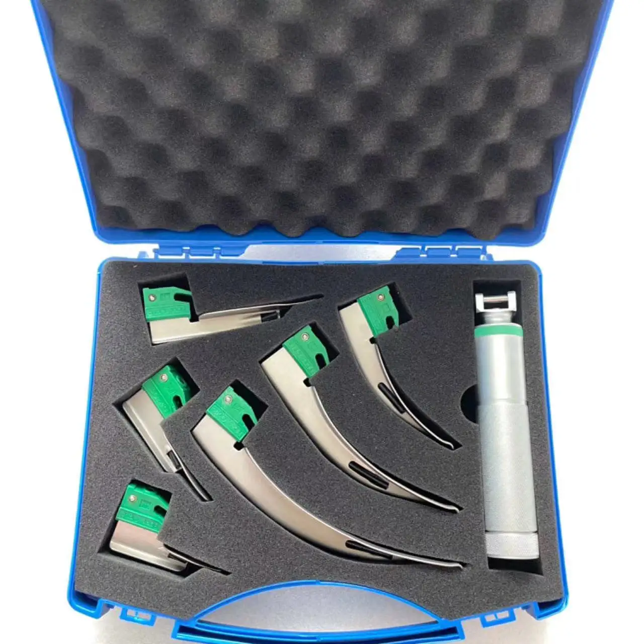 

Hot Selling Pediatric Adult Miller and Mac Fiber Optic Disposable Blades Laryngoscope Set For Intubation